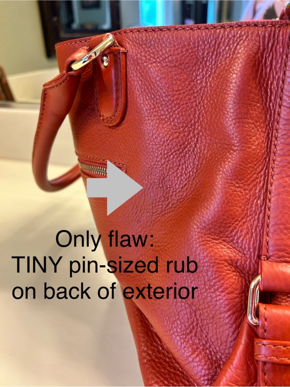 Cole Haan Burnt Orange Leather Tote 🍁🍊 - Picture 16 of 16